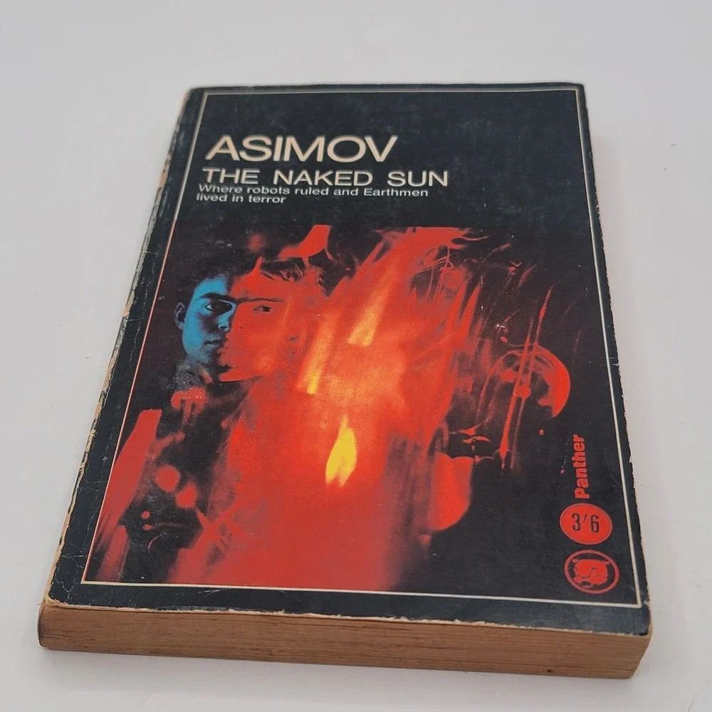 Isaac Asimov The Naked Sun Paperback 1965‎ Panther Printing Sci-Fi Robot Fair